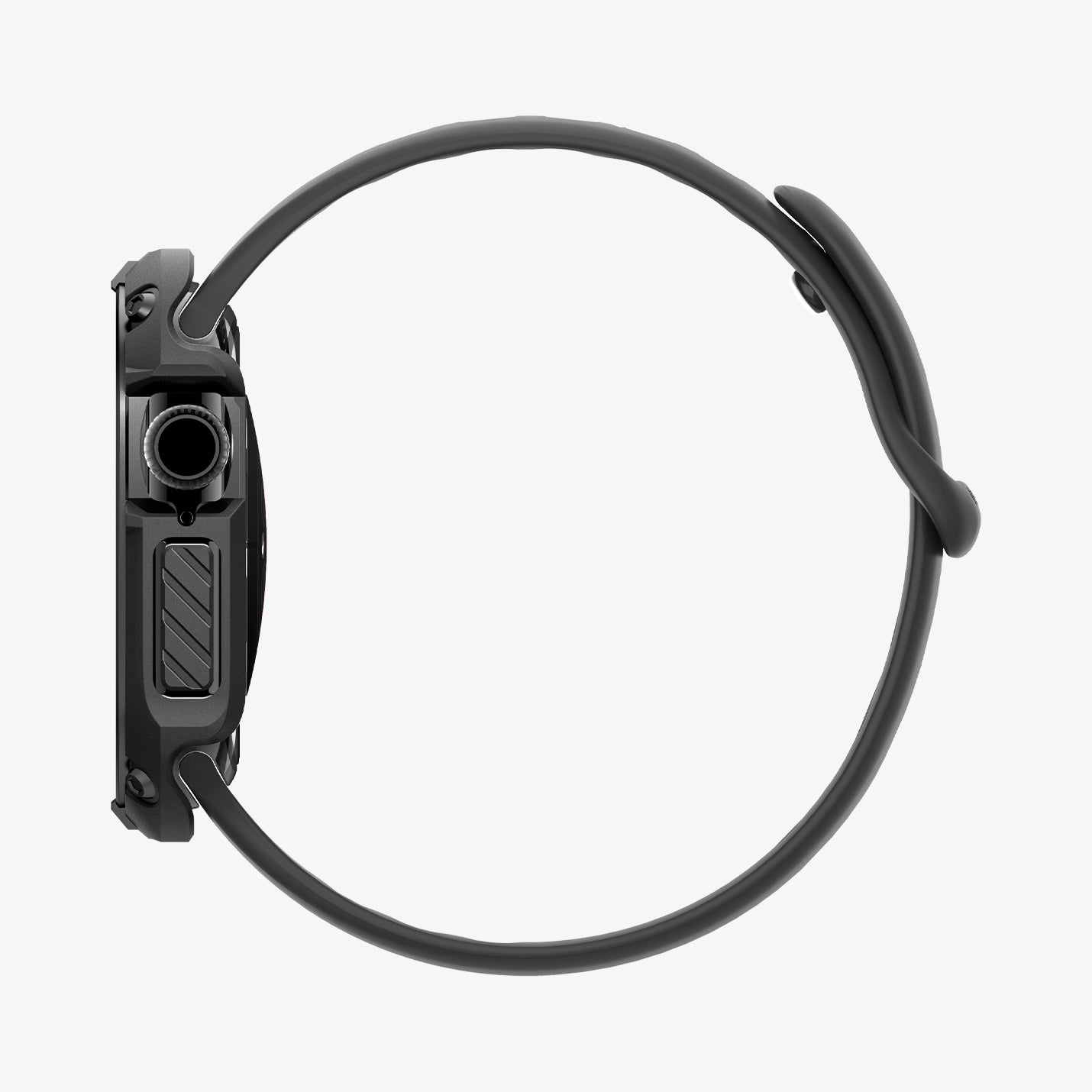 ACS08603 - Apple Watch 10 (46mm) Case Tough Armor in Black showing the side