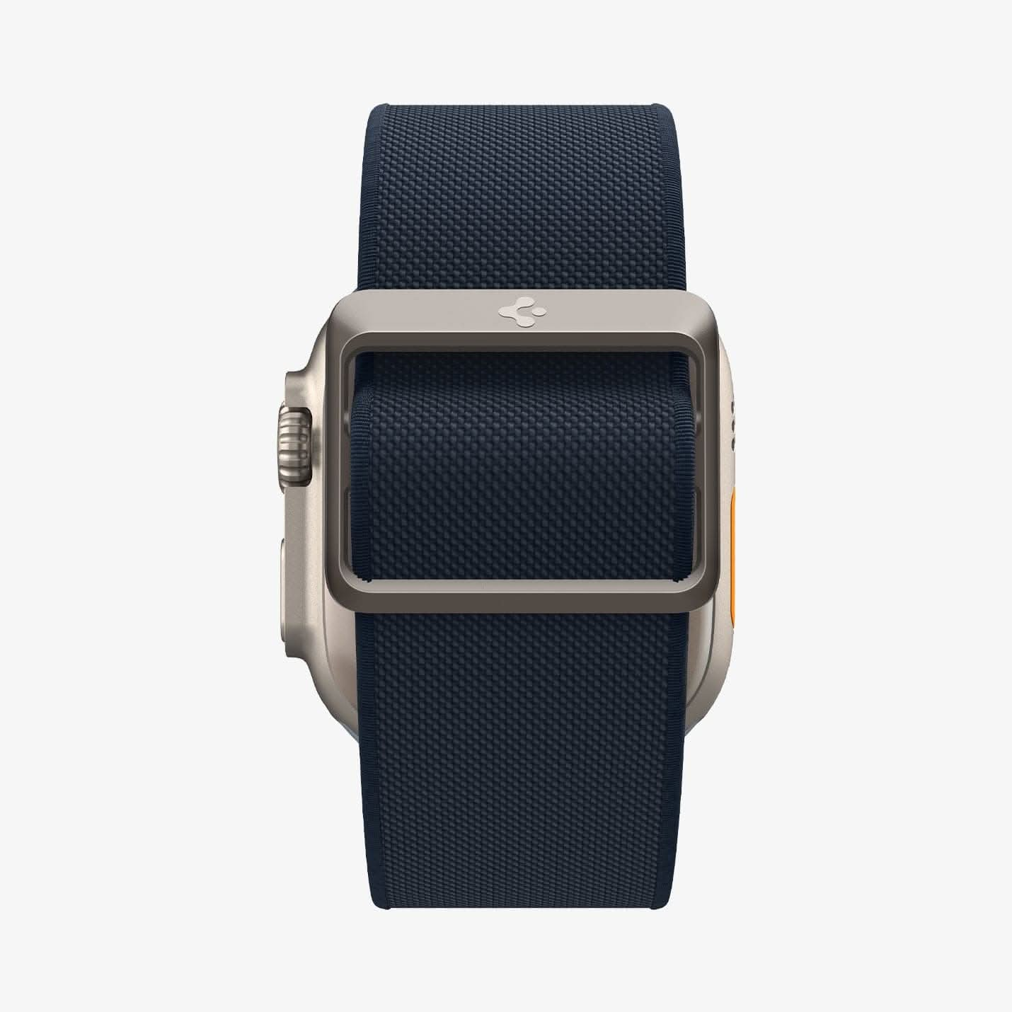 AMP05984 - Apple Watch Series (Apple Watch (49mm)/Apple Watch (45mm)/Apple Watch (42mm)) Watch Band Lite Fit Ultra in navy showing the back