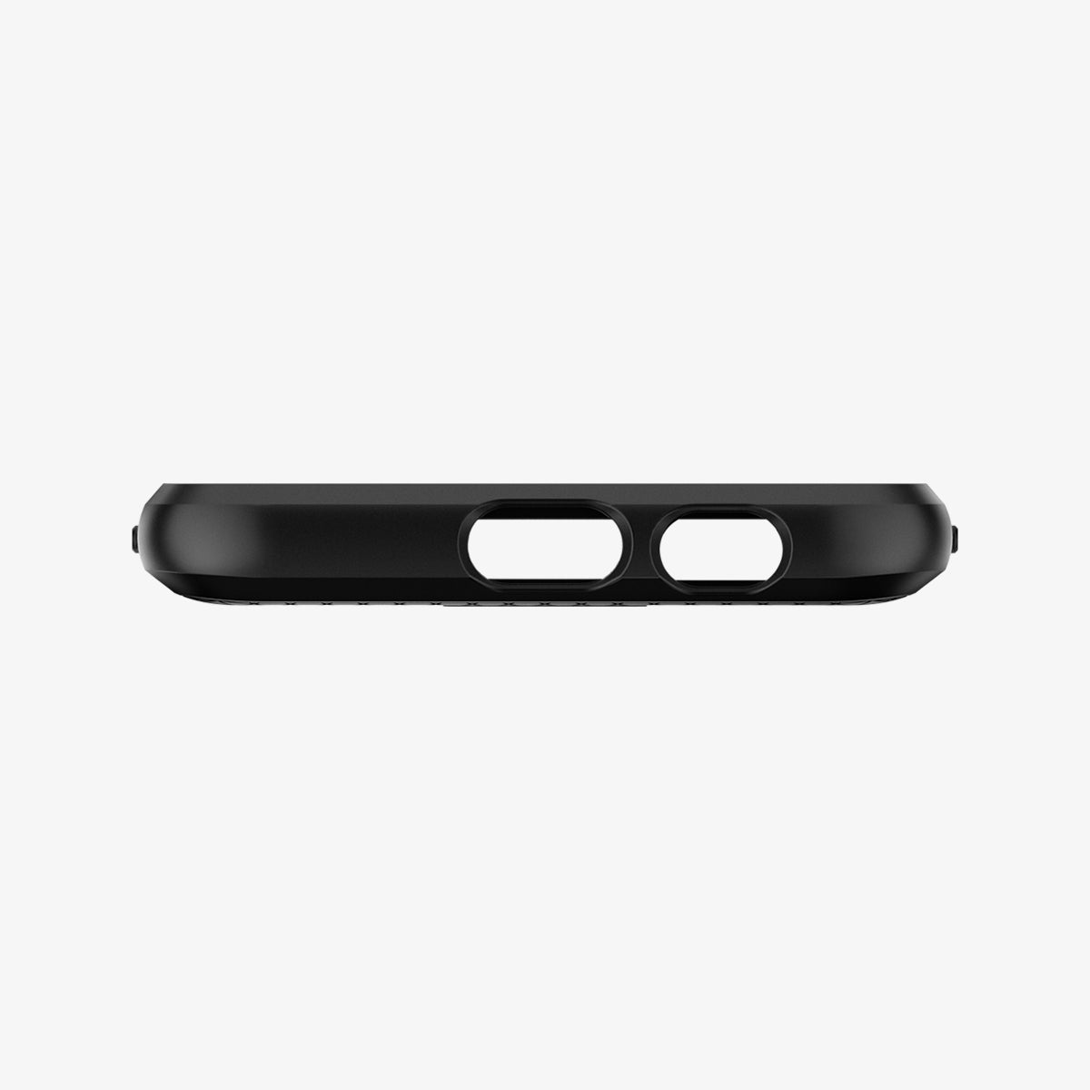 596CS24093 - Galaxy A6 Case Liquid Air in Black showing the bottom