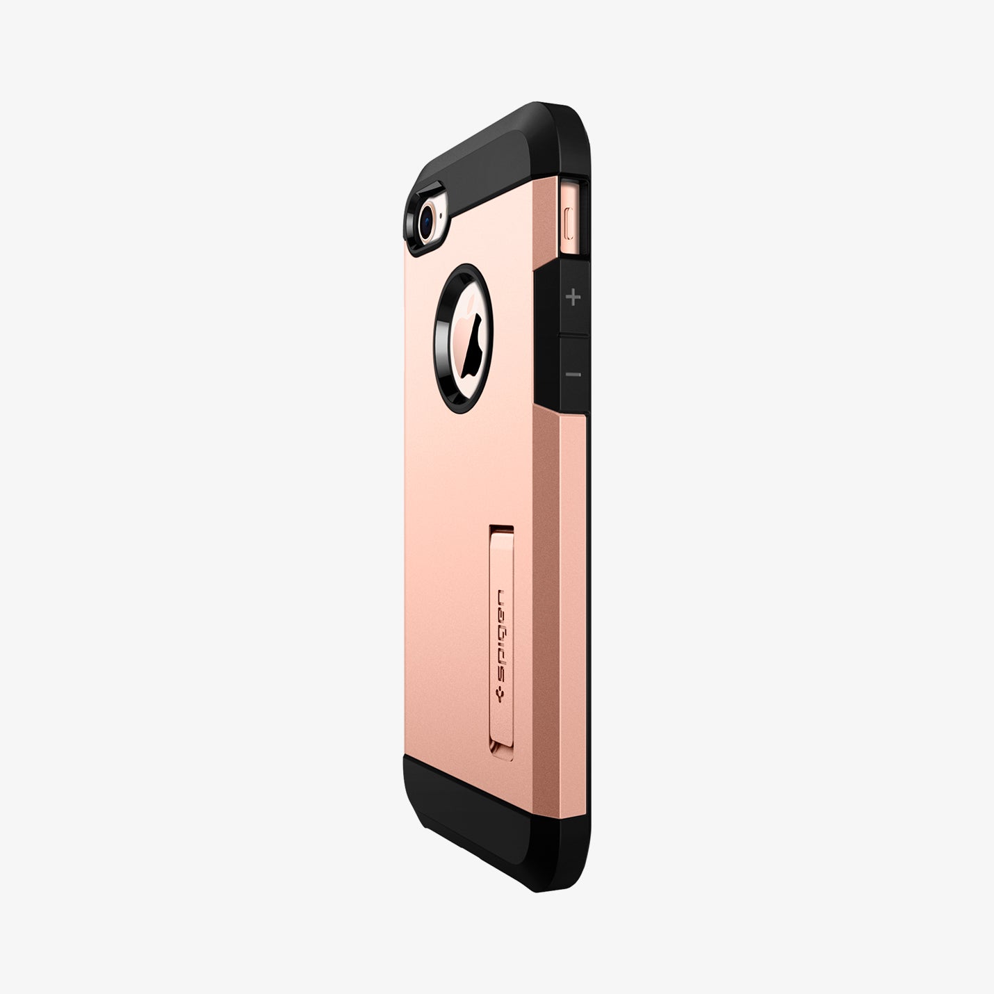 054CS22572 - iPhone 7 Case Tough Armor 2 in Blush Gold showing the partial back and side