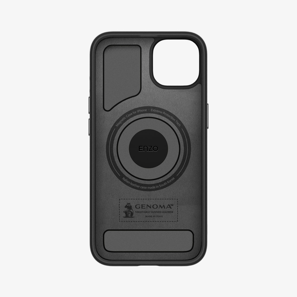 ACS03419 - iPhone 13 Case Enzo in black showing the inside of case