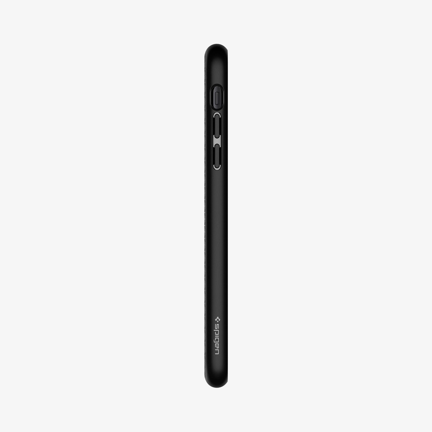 064CS24872  - iPhone XR Case Liquid Air in  Black showing the side with side buttons