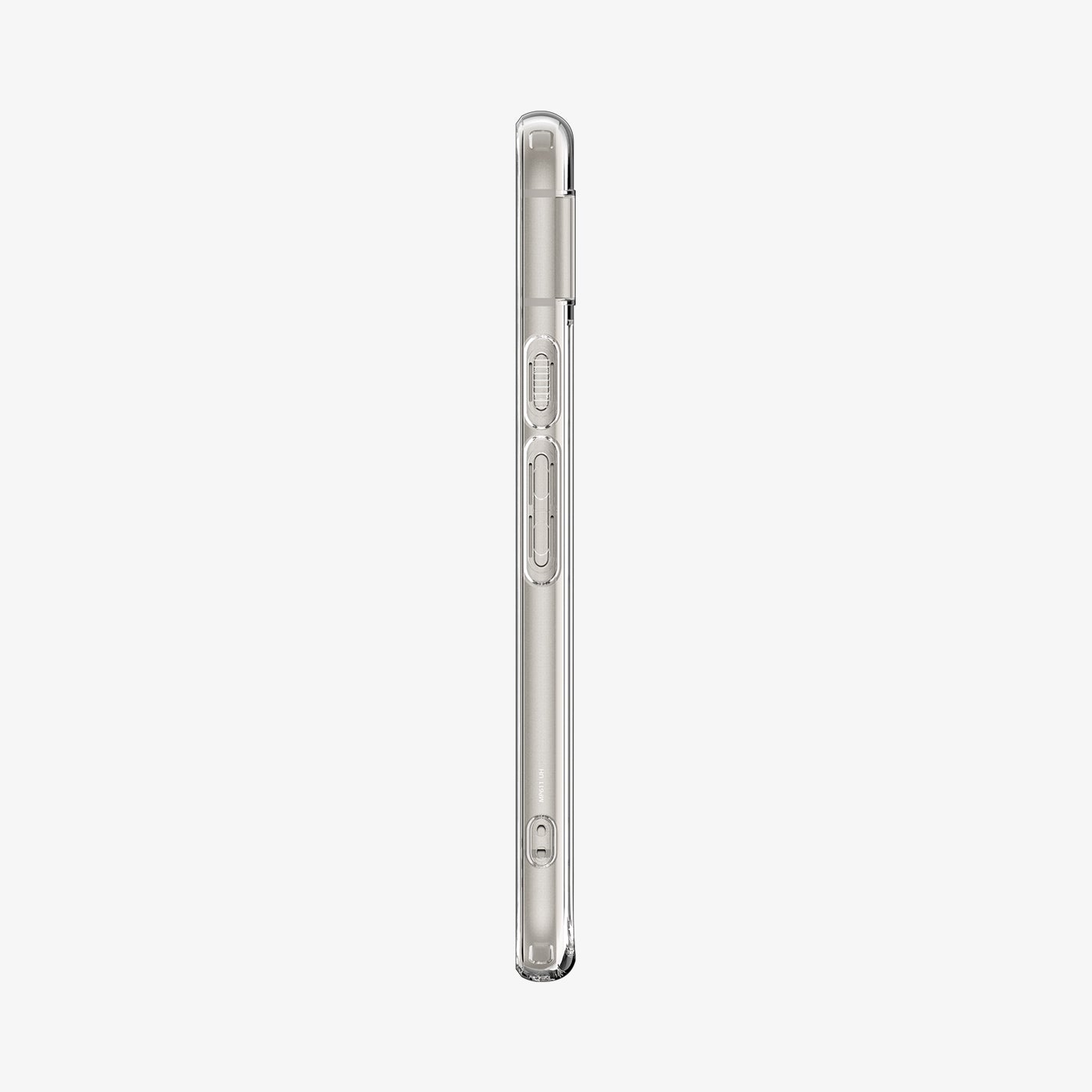 ACS07260 - Pixel 8a Case Ultra Hybrid in Crystal Clear showing the side with side buttons