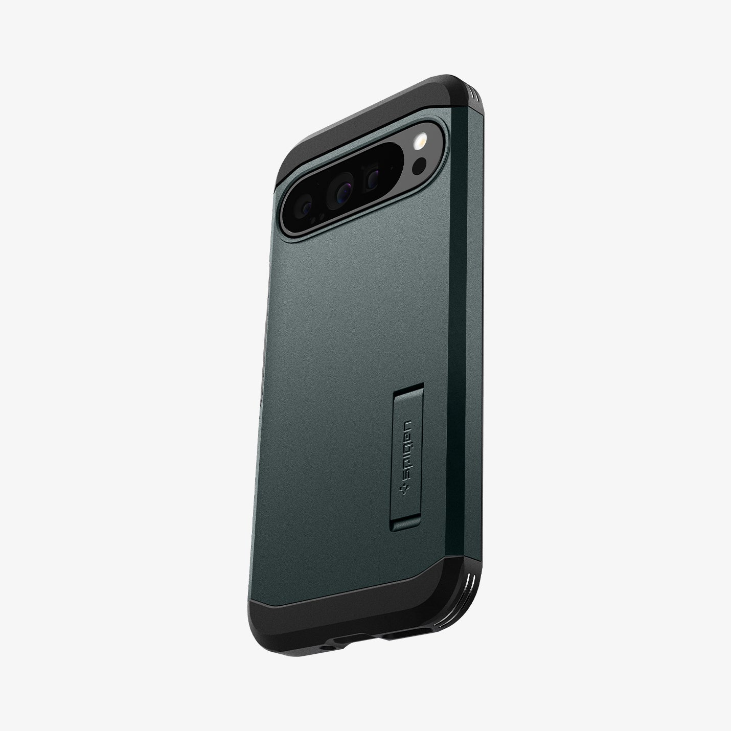 ACS07728 - Pixel 9 Pro XL Case Tough Armor in Abyss Green showing the back and partial side