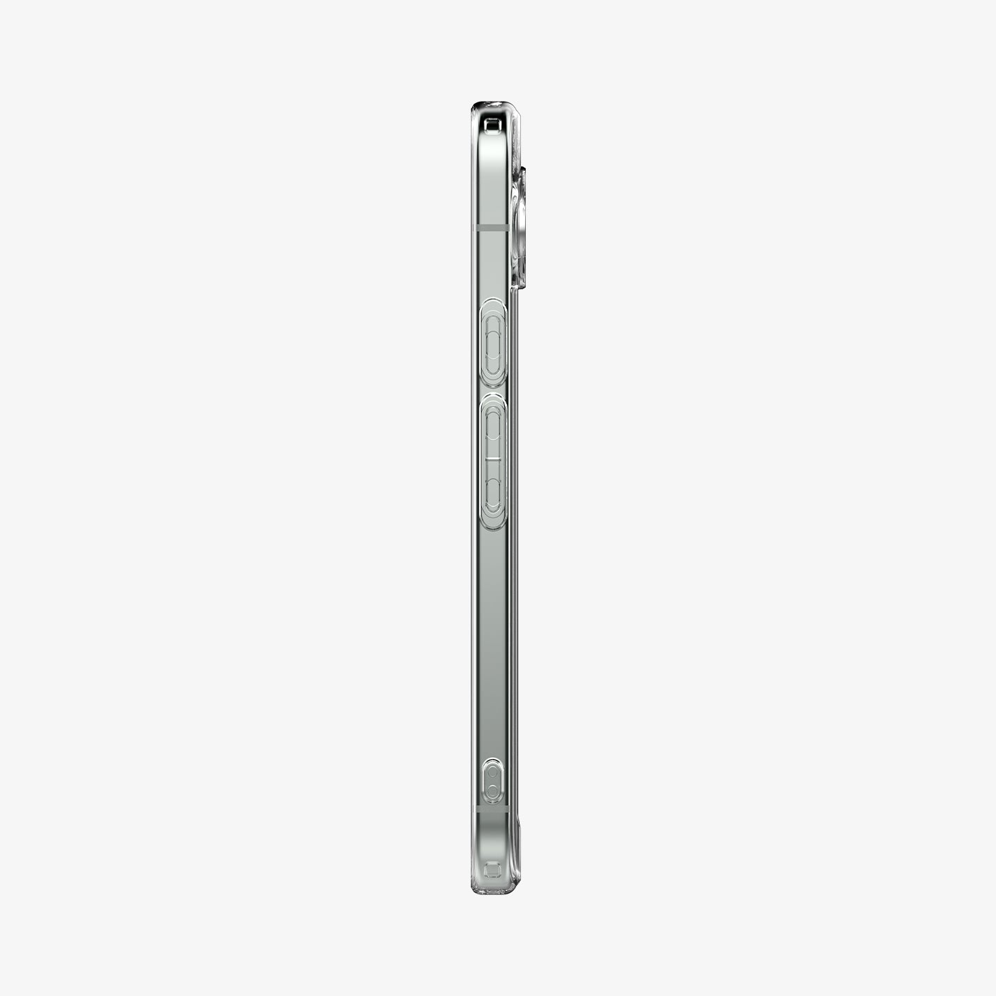 ACS08934 - Pixel 9 Pro XL Case Ultra Hybrid in Crystal Clear showing the side with volume buttons