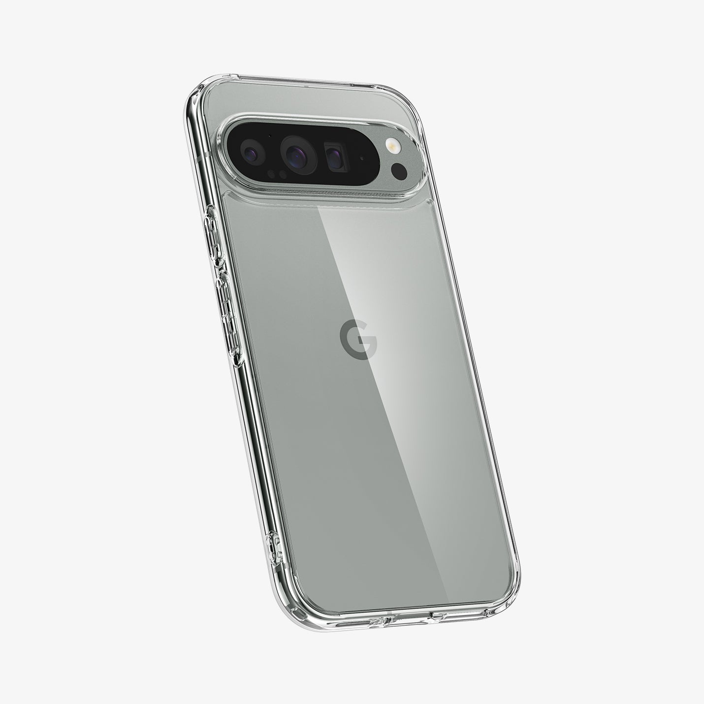 ACS08934 - Pixel 9 Pro XL Case Ultra Hybrid in Crystal Clear showing the back and partial side