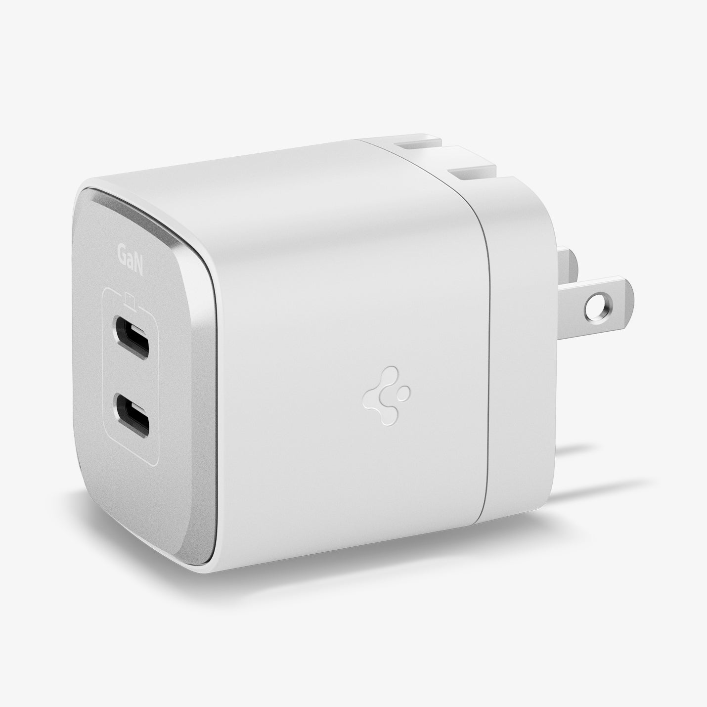 ACH05152 - ArcStation™ Pro GaN 452 Dual USB-C Wall Charger PE2203 in White showing the top and sides of a wall charger