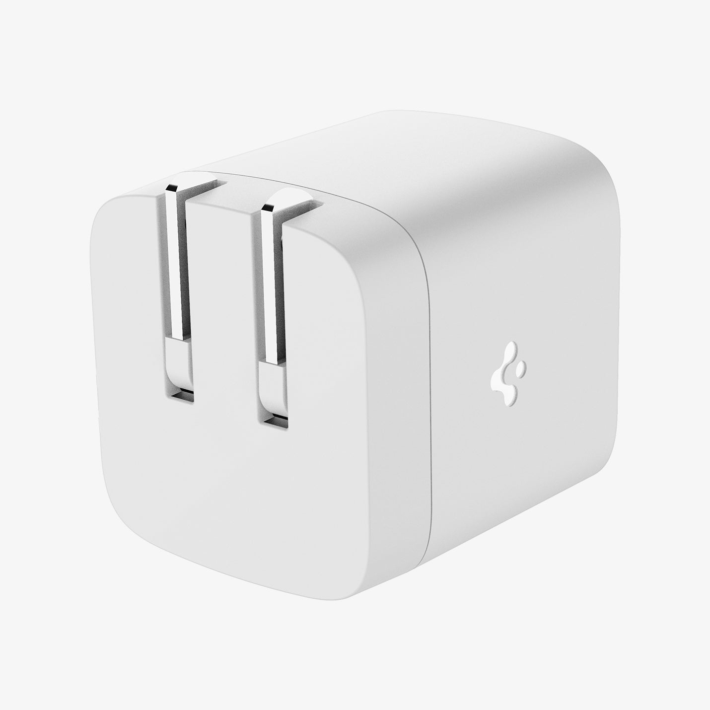 ACH05152 - ArcStation™ Pro GaN 452 Dual USB-C Wall Charger PE2203 in White showing the top and sides with a plug folded in