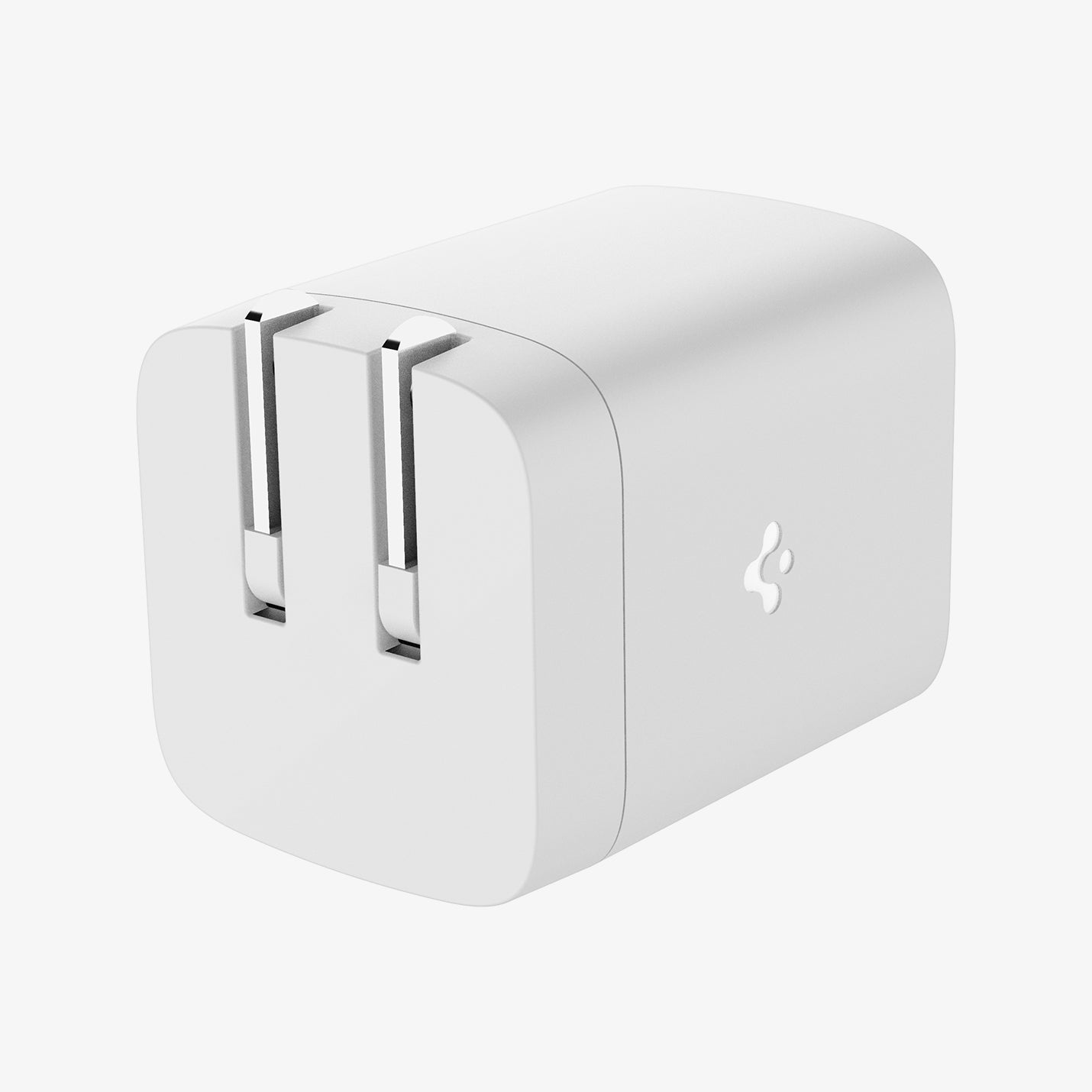 ACH05161 - ArcStation™ Pro GaN 652 Dual USB-C Wall Charger PE2204 in White showing both sides and the bottom with power connector folded in the wall charger