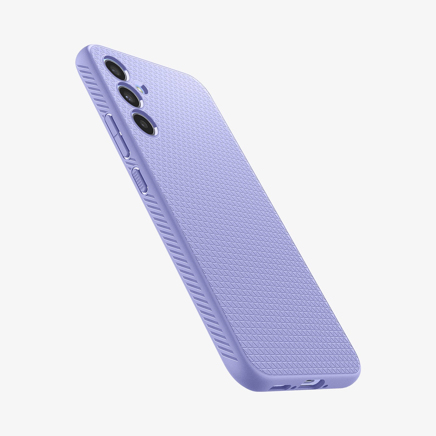 ACS06104 - Galaxy A34 5G Case Liquid Air in Awesome Violet showing the back partial side with side buttons and bottom