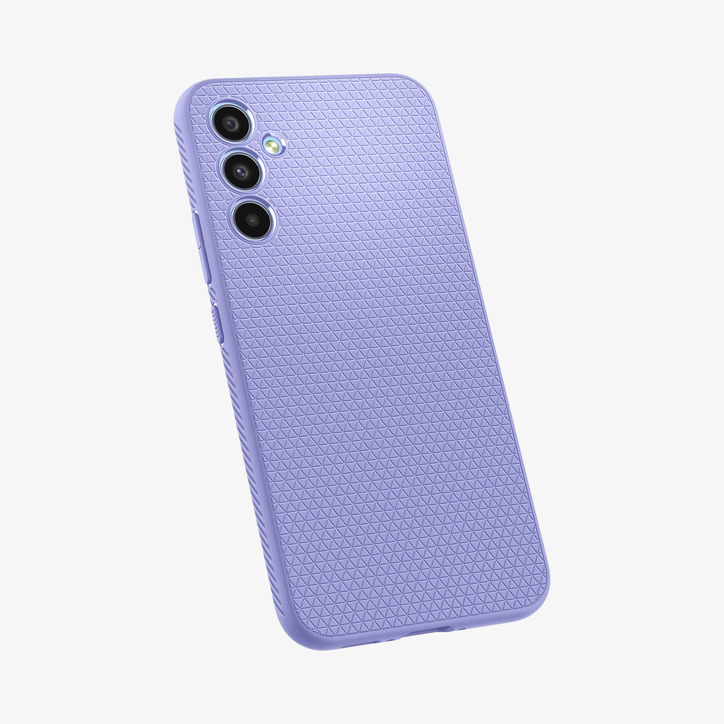 ACS06104 - Galaxy A34 5G Case Liquid Air in Awesome Violet showing the back, partial side with side buttons slightly tilting