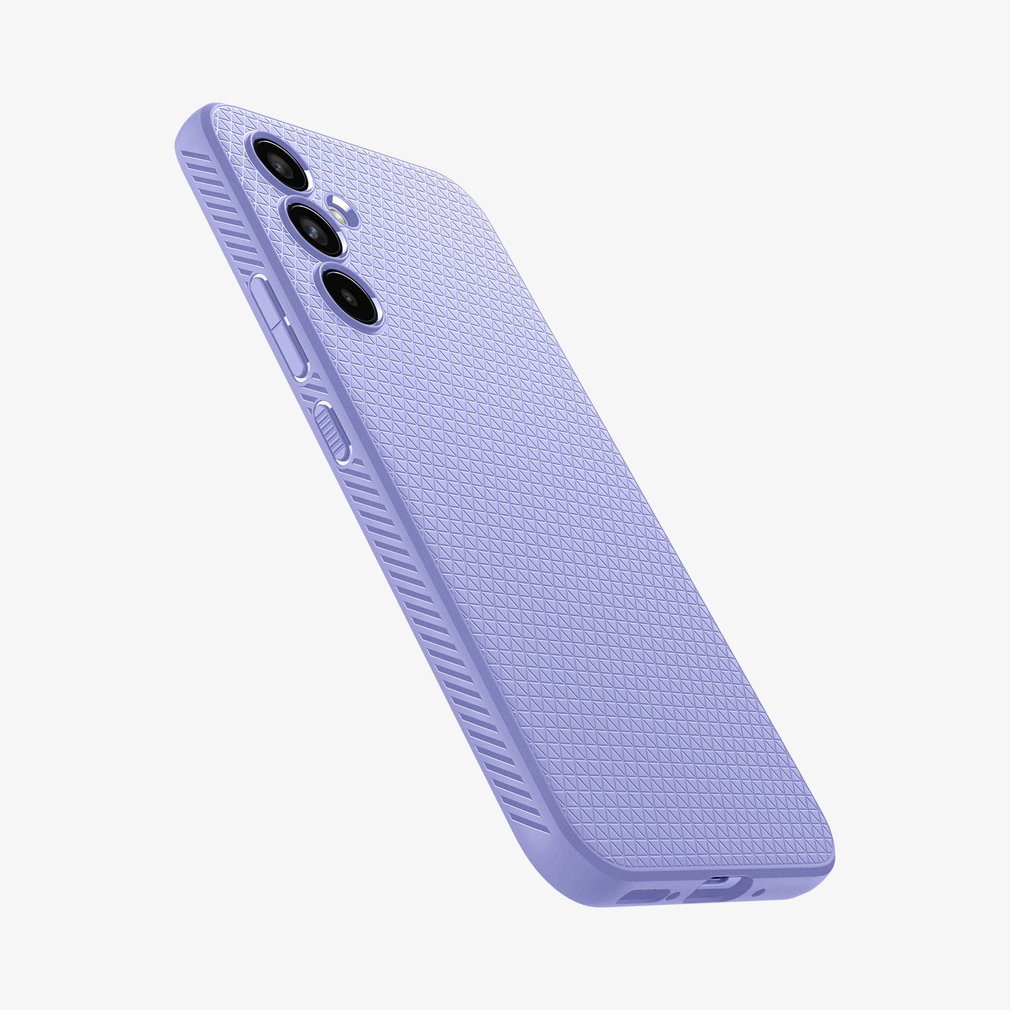 ACS06100 - Galaxy A54 5G Case Liquid Air in Awesome Violet showing the partial back and side with side buttons and bottom