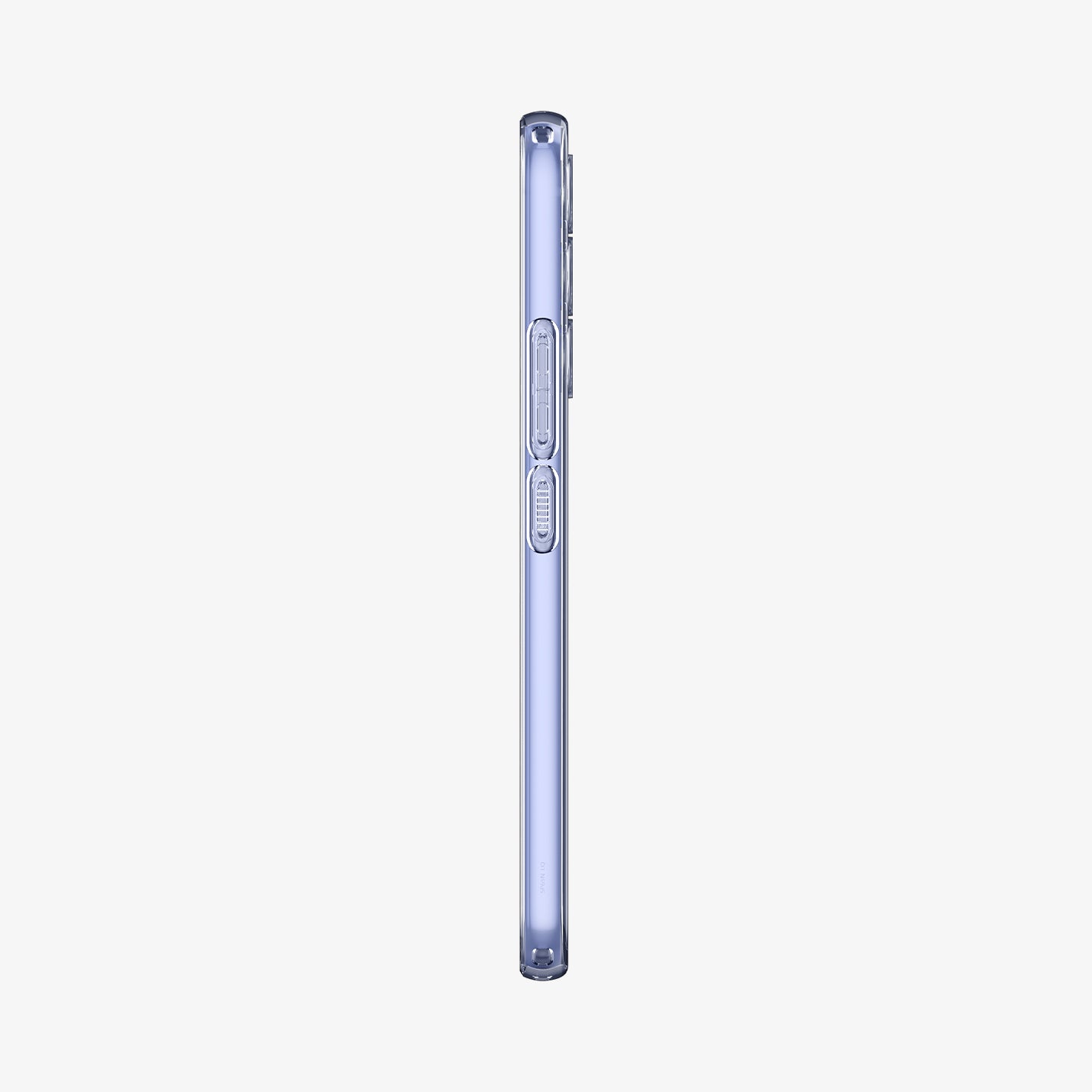 ACS05889 - Galaxy A54 5G Case Liquid Crystal in Crystal Clear showing the side with side buttons