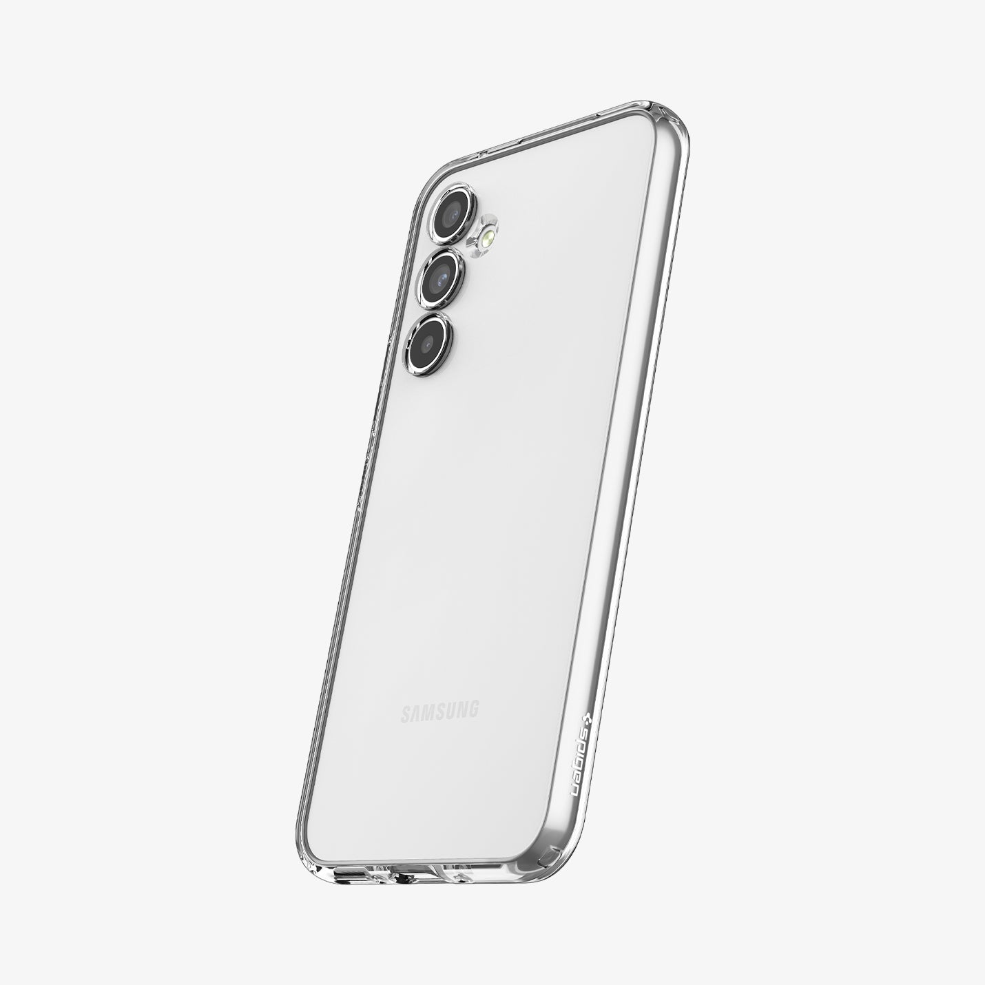 ACS05889 - Galaxy A54 5G Case Liquid Crystal in Crystal Clear showing the back, partial side and bottom