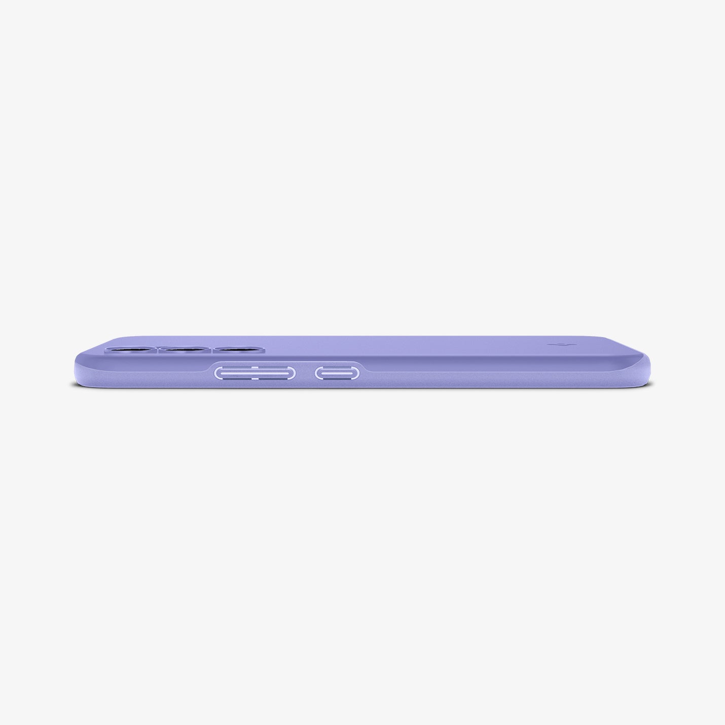 ACS06097 - Galaxy A54 5G Case Thin Fit in Awesome Violet showing the side and partial back on a flat surface