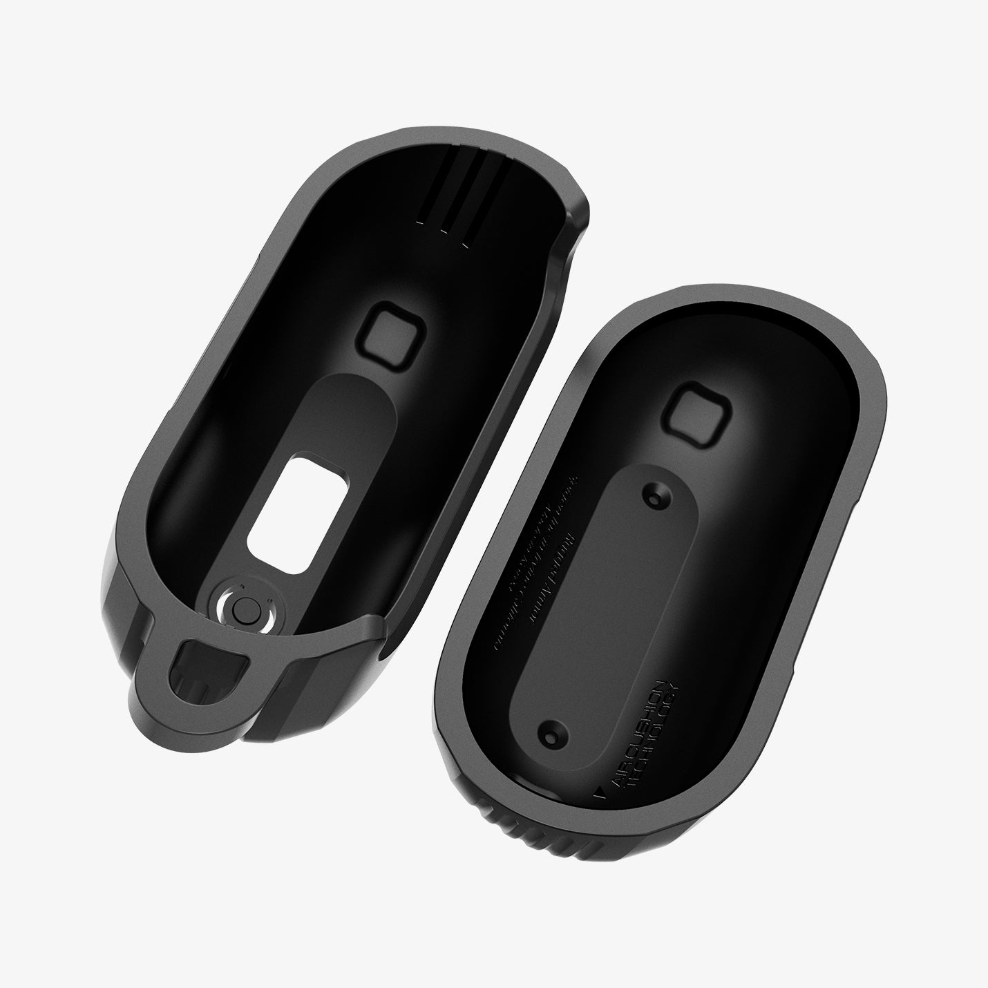 ACS08330 - Galaxy Buds 3 Pro Rugged Armor in Matte Black showing the inner top and bottom