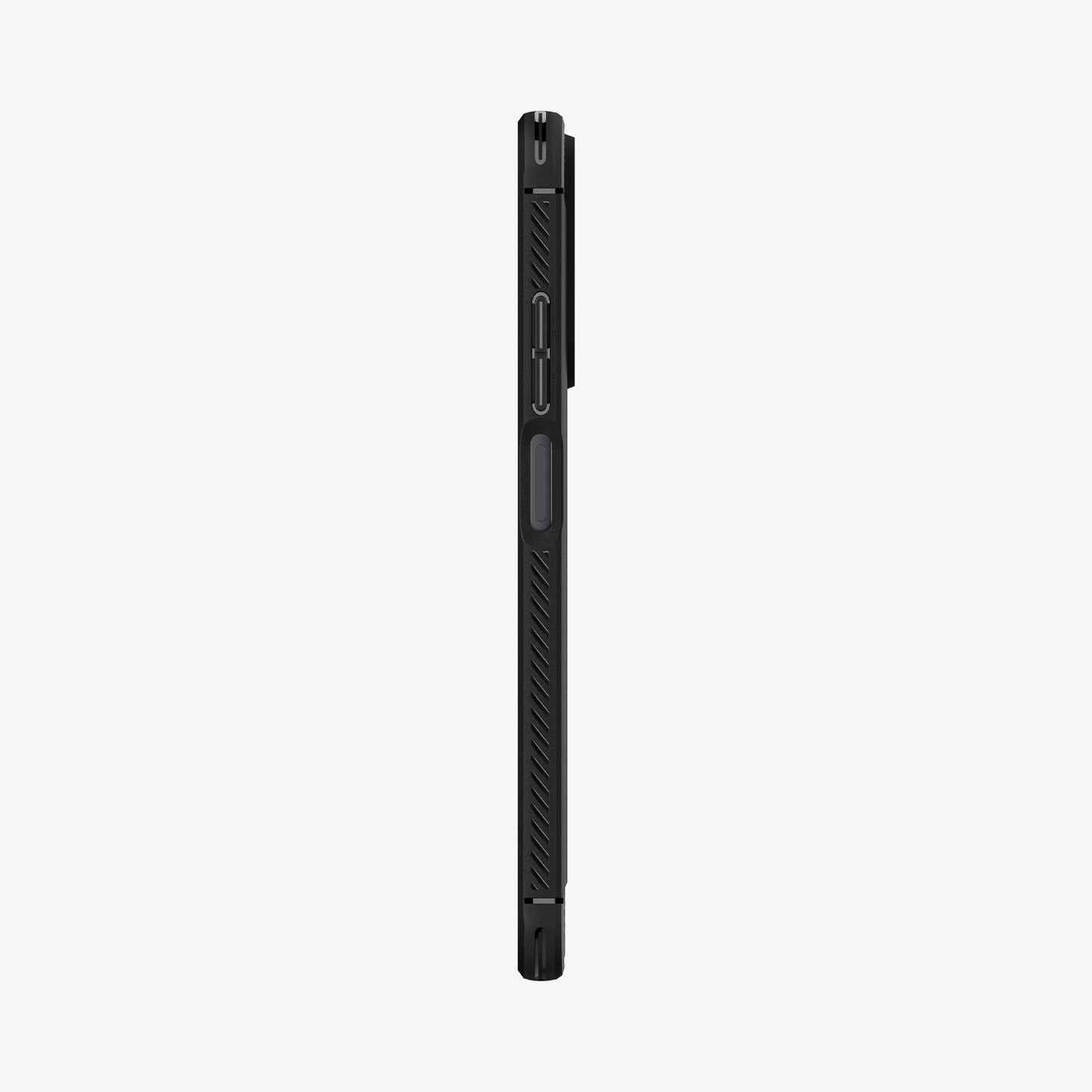 ACS04266 - Xiaomi Redmi Note 11 5G Case Rugged Armor in Matte Black showing the side