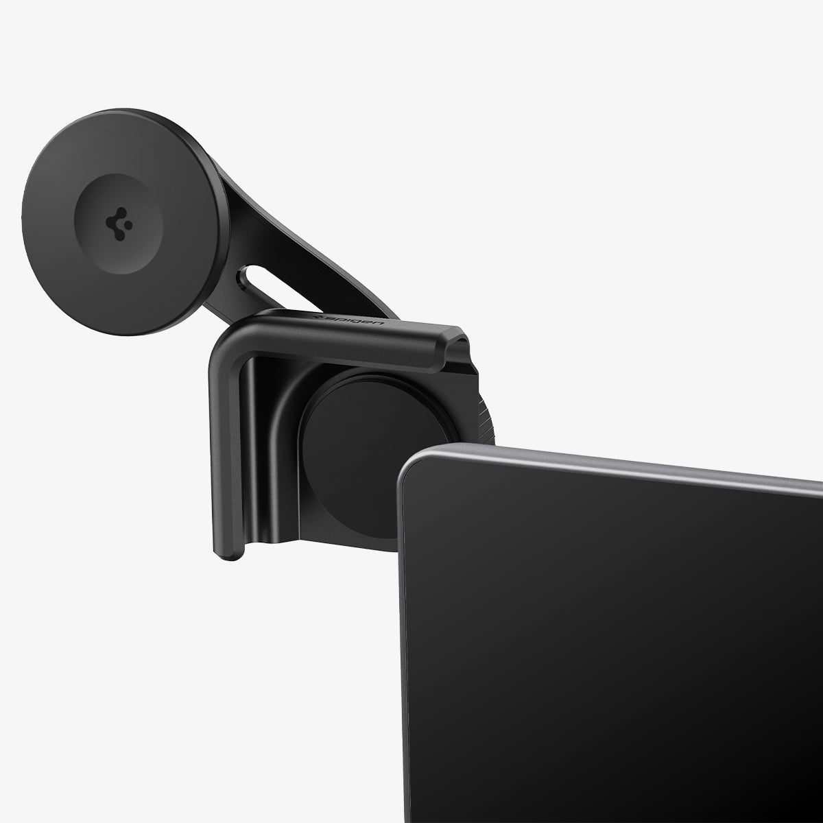 ACP07869 - Tesla Models OneTap Screen Car Mount ITLST90 (MagFit) in Black showing the front detached from the car monitor