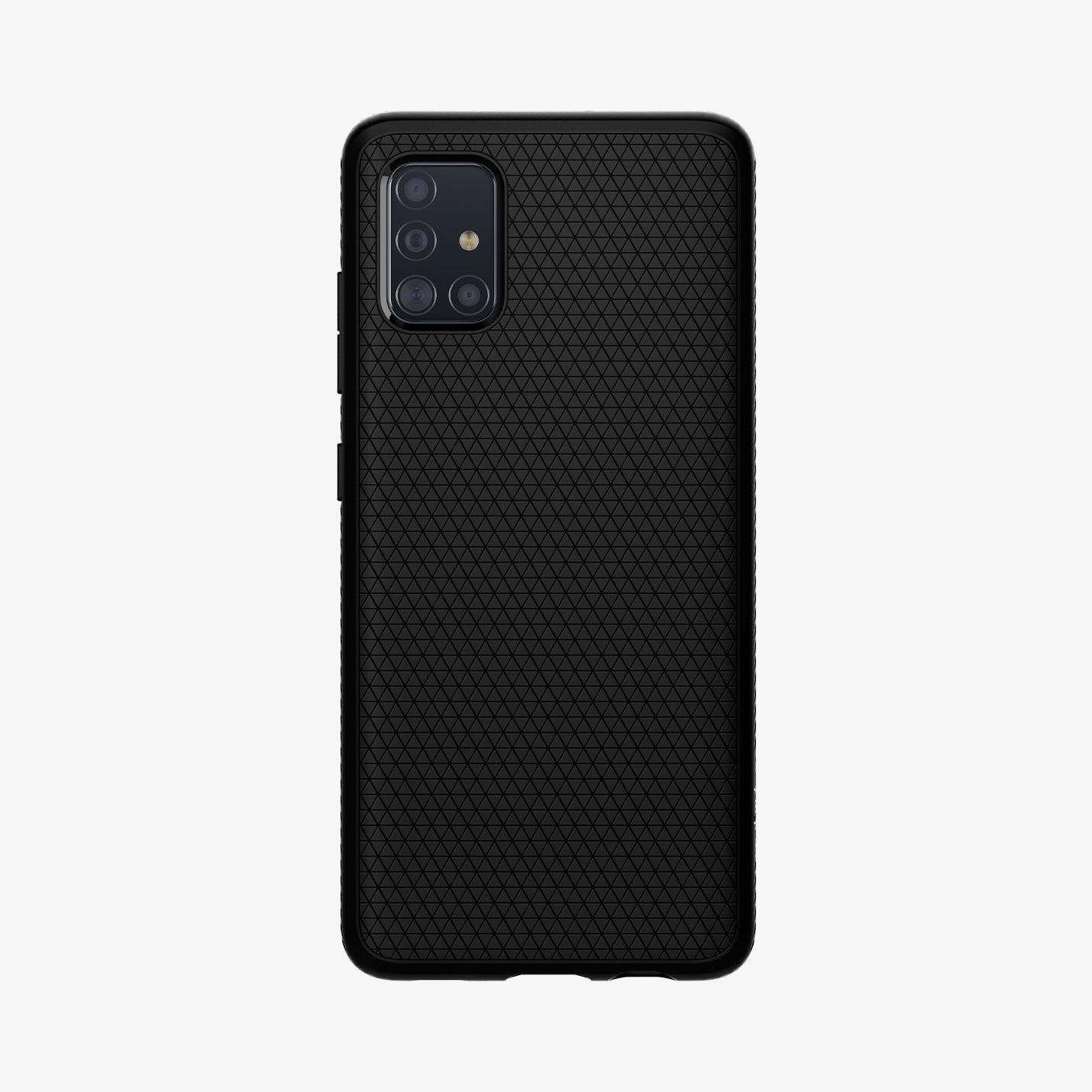 ACS00601 - Galaxy A51 Case Liquid Air in Matte Black showing the back