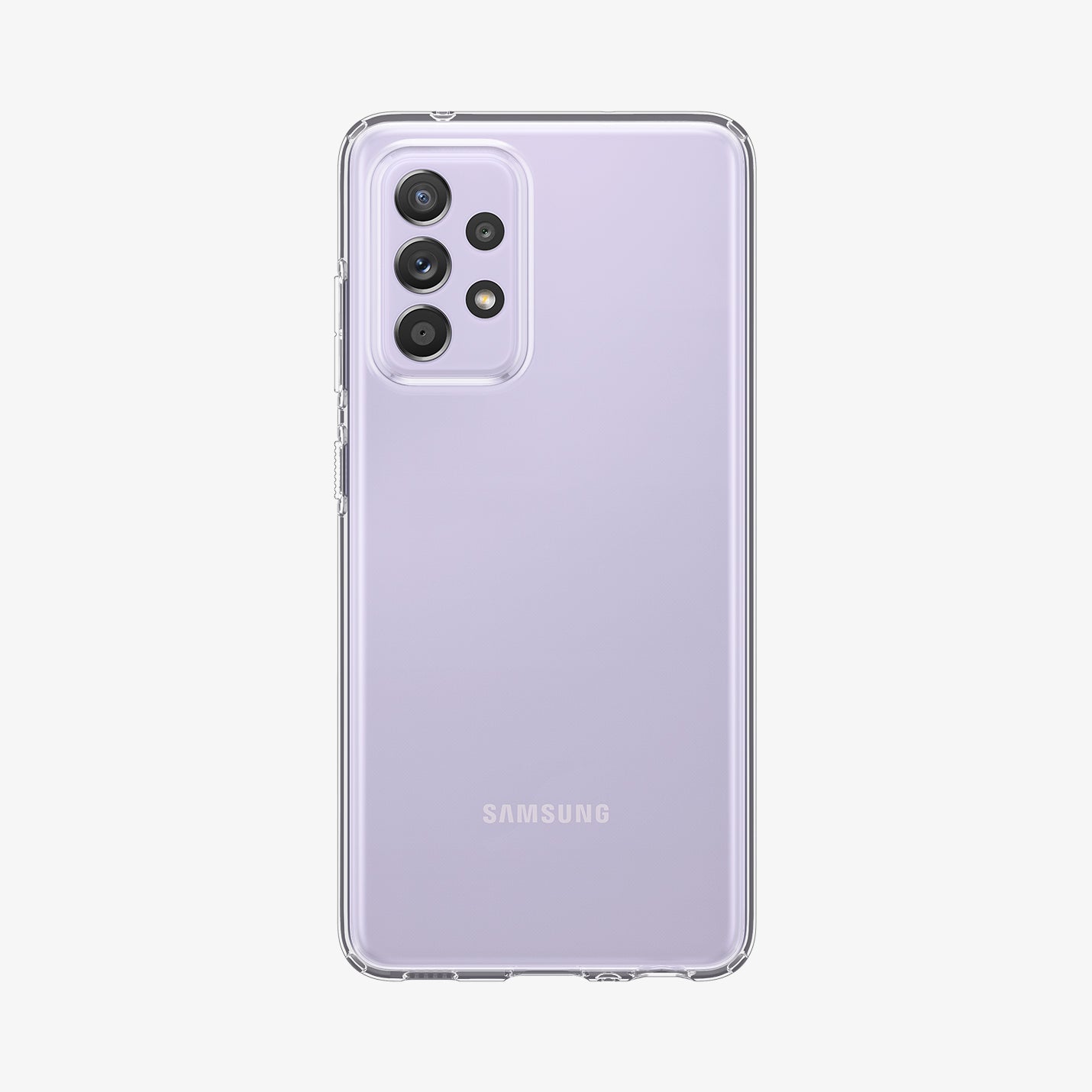 ACS02316 - Galaxy A52 Case Liquid Crystal in Crystal Clear showing the back