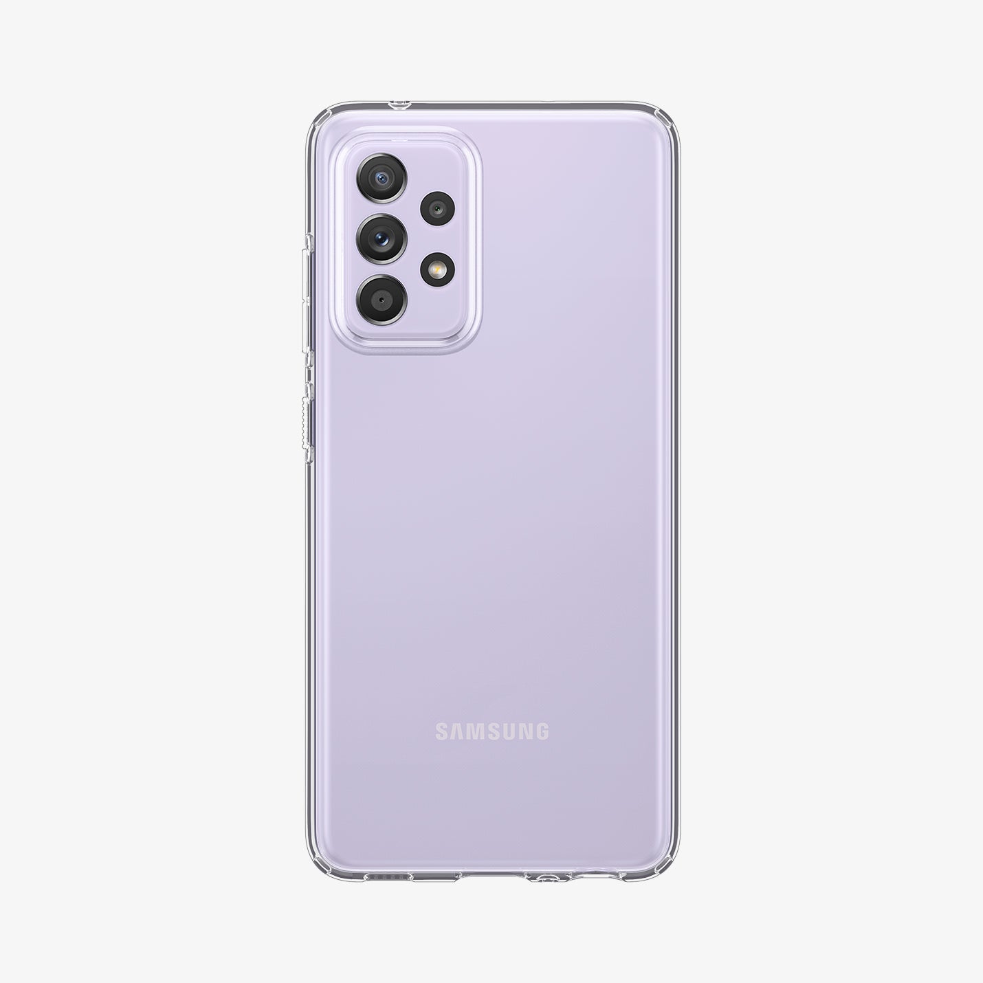 ACS02325 - Galaxy A72 Case Liquid Crystal in Crystal Clear showing the back