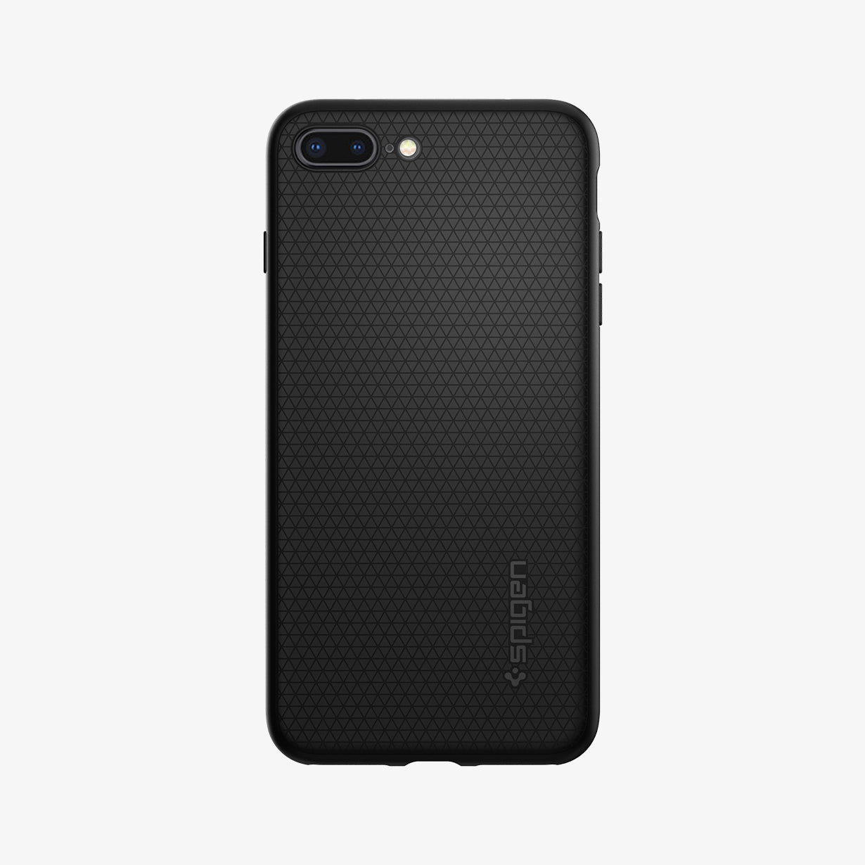 043CS20525 - iPhone 7 Plus Case Liquid Air in Black showing the back