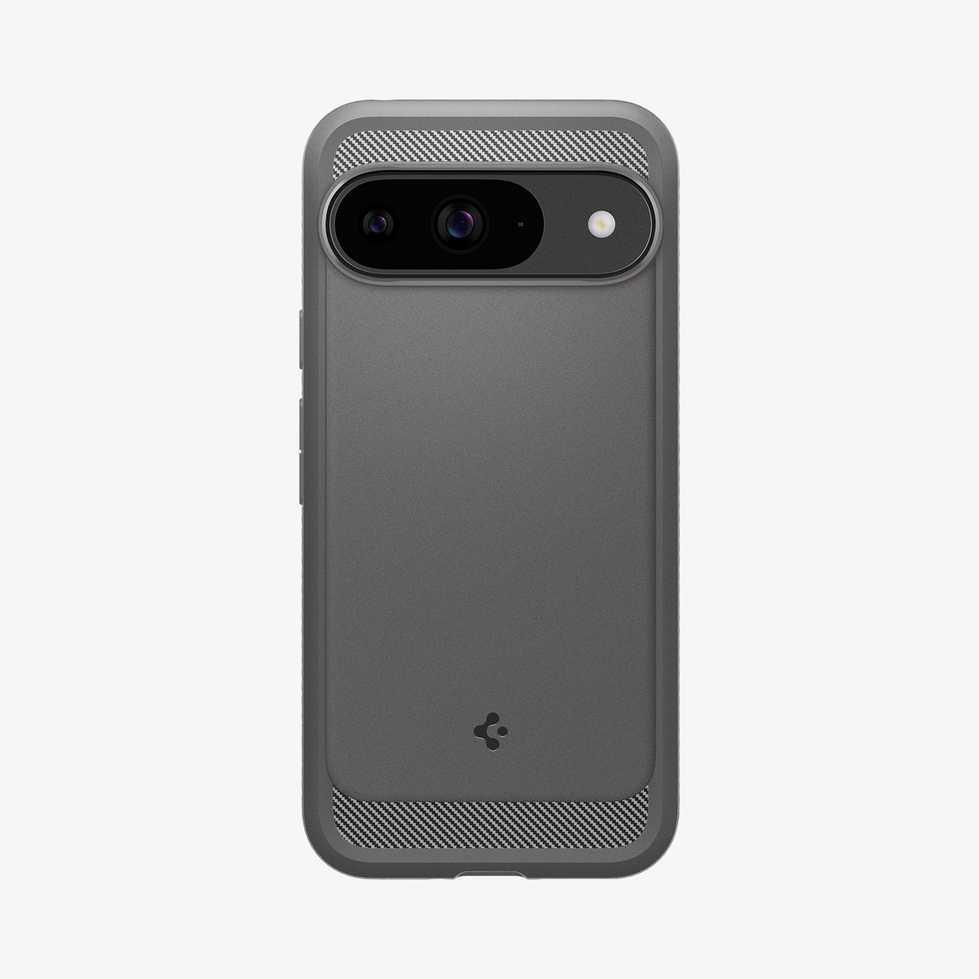 ACS07783 - Pixel 9 Pro Case Rugged Armor in Marble Gray showing the back