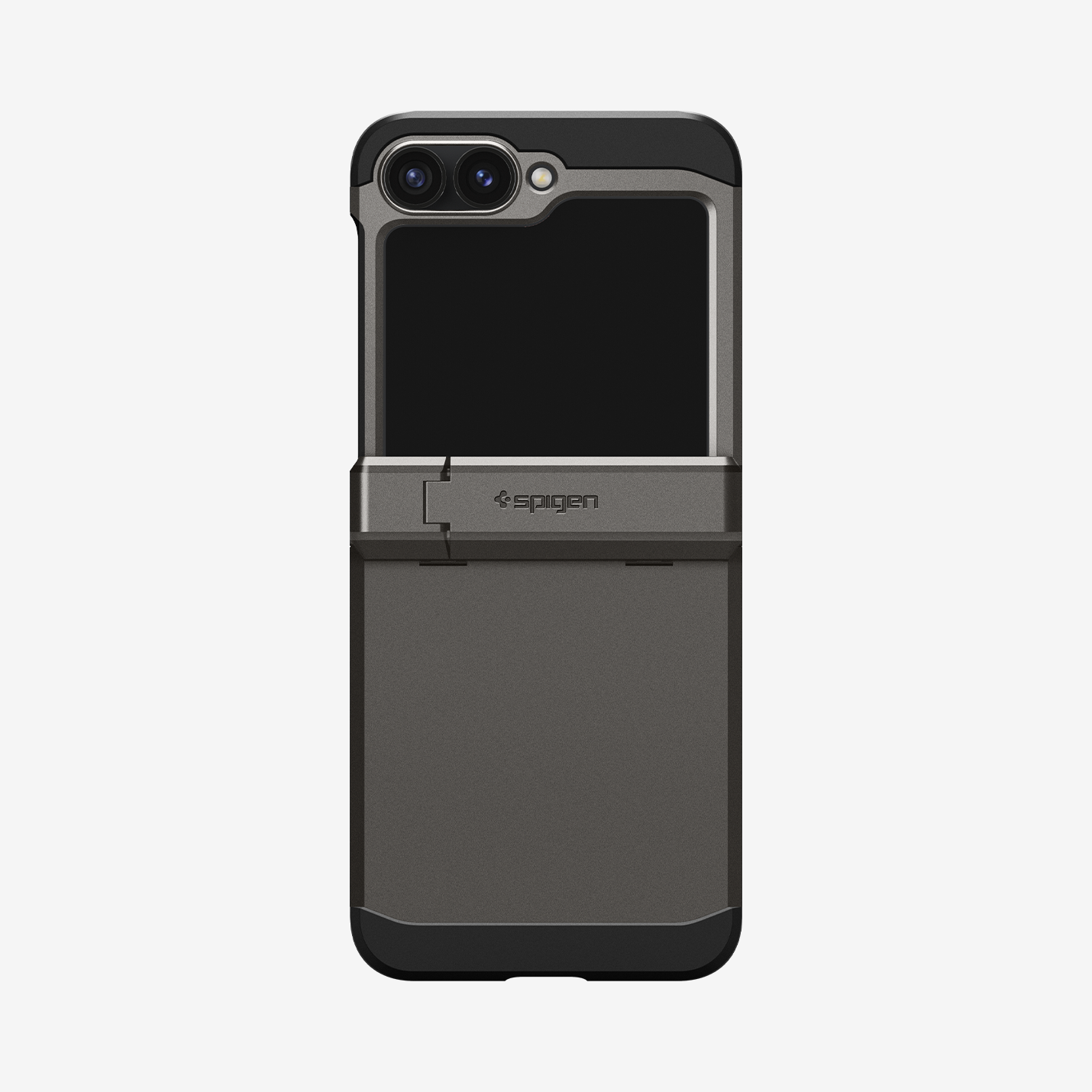 ACS08360 - Galaxy Z Flip 6 Case Tough Armor Pro in Gunmetal showing the back