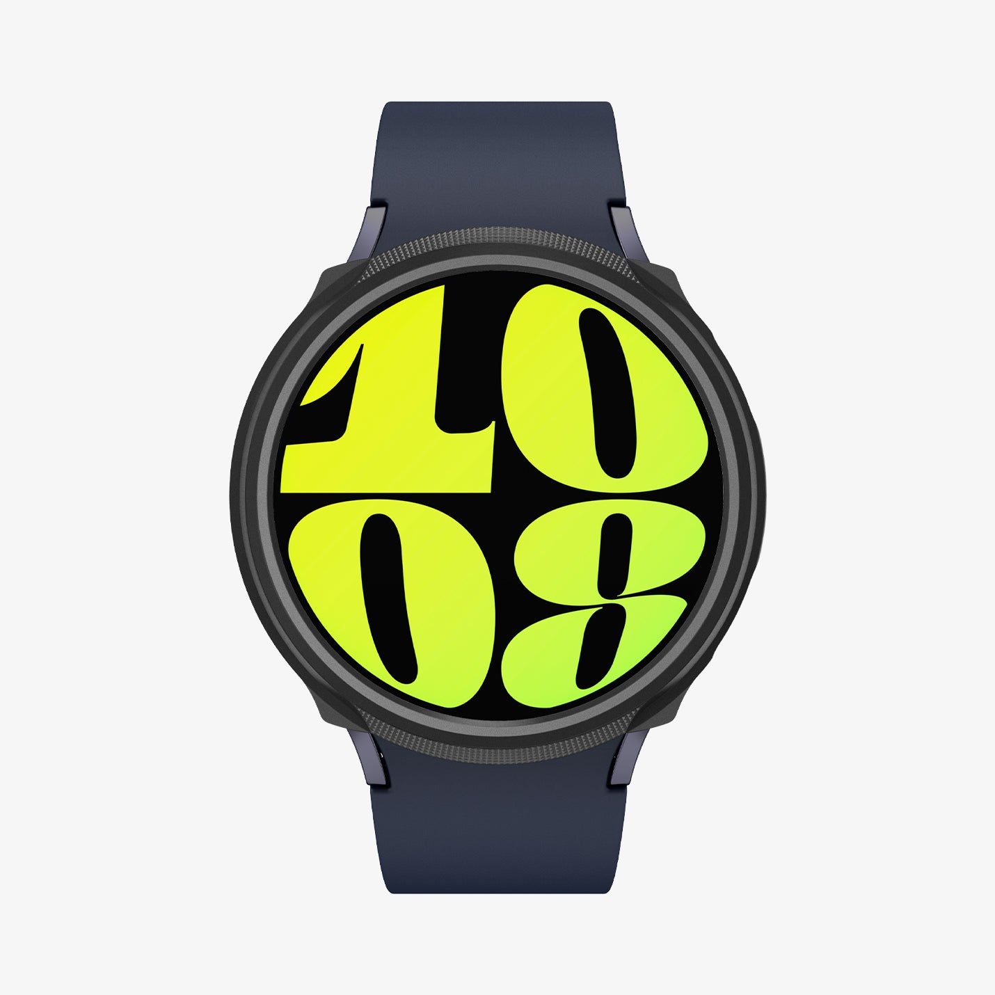 ACS07900 - Galaxy Watch 7 (44mm) Liquid Air in Matte Black showing the front and sides