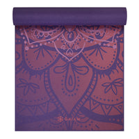 Premium Metallic Athenian Rose Yoga Mat (6mm) half rolled