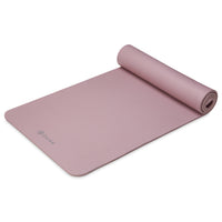 Gaiam Fitness Mat (10mm) Purple rolled