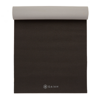 Premium 2-Color Yoga Mat, black